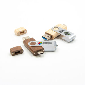 Pendrive Personalizado Twister Madera 3.0