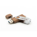 Pendrive Personalizado Twister Madera DUAL 3.0