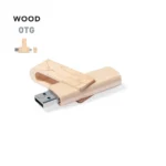 Pendrive Giratorio Madera OTG Tipo C