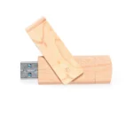 USB Giratorio Madera OTG DUAL Tipo C